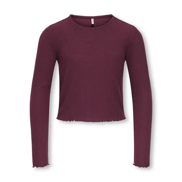ONLY GIRLS Only - Nella Long Sleeve - Wine Bordeaux