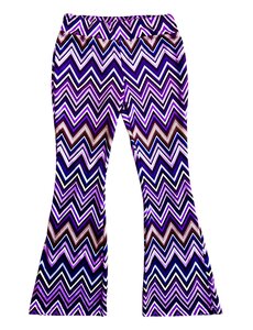  ZigZag Velvet Flared - Purple