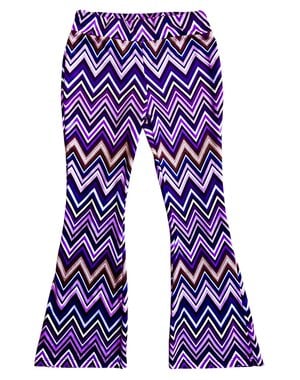  ZigZag Velvet Flared - Purple
