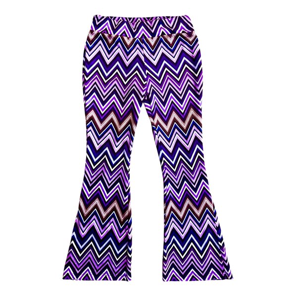 ZigZag Velvet Flared - Purple