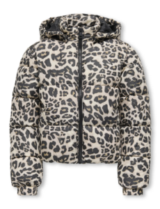 ONLY GIRLS Only - Dalia Leopard Bomber - Beige/Brown