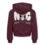 ONLY GIRLS Only - NYC Hoodie - Bordeaux/White