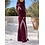 Double Striped Set - Bordeaux