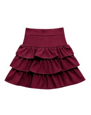  Ibiza Ruffle Skort - Bordeaux