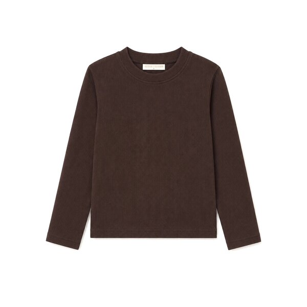 Stylish Basic Longsleeve - Brown