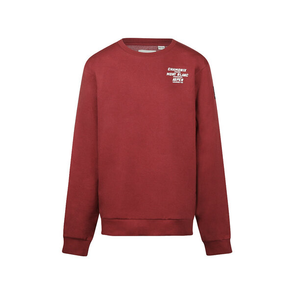 NO WAY MONDAY NWM - Chamonix 1948 Sweater - Bordeaux Red