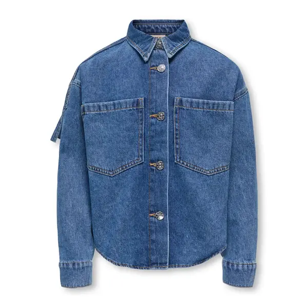 ONLY GIRLS Only - Fringe Denim Blouse Jacket - Medium  Blue