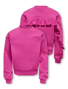 ONLY GIRLS Only - Annie Back Ruffle Sweater - Fuchsia