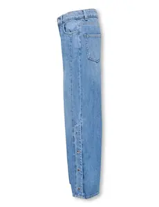 ONLY GIRLS Only - Hope HW Wide Button Denim Jeans - Light Blue