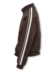 ONLY GIRLS Only - Sporty Striped Jacket Vest - Coffee Brown