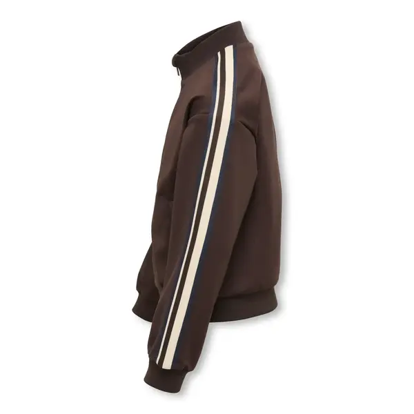 ONLY GIRLS Only - Sporty Striped Jacket Vest - Coffee Brown