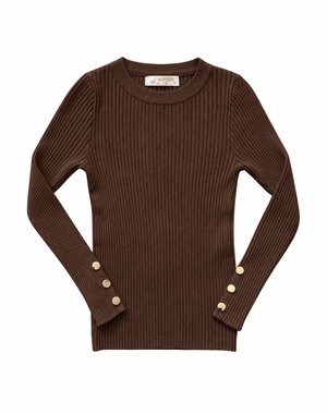  Nova Button Top - Brown
