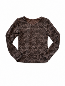  Beautiful Lace Top - Brown
