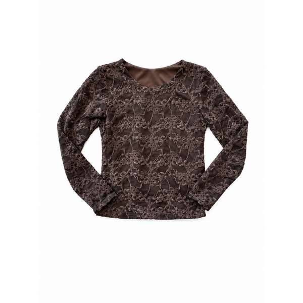 Beautiful Lace Top - Brown