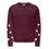 ONLY GIRLS Only - Marisa Sweater with Teddy Hearts - Fig Bordeaux