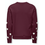 ONLY GIRLS Only - Marisa Sweater with Teddy Hearts - Fig Bordeaux