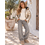 NAME IT Name It - Rose Wide Denim Jeans with Heart Studs - Light Grey