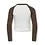 ONLY GIRLS Only - Lucky Los Angeles Longsleeve Top - Brown/Off White