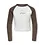 ONLY GIRLS Only - Lucky Los Angeles Longsleeve Top - Brown/Off White
