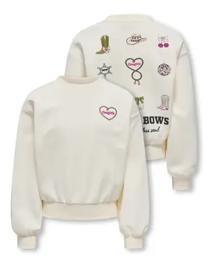 ONLY GIRLS Only - Florine Cowgirls Sweater - Off White
