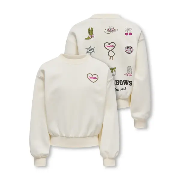 ONLY GIRLS Only - Florine Cowgirls Sweater - Off White