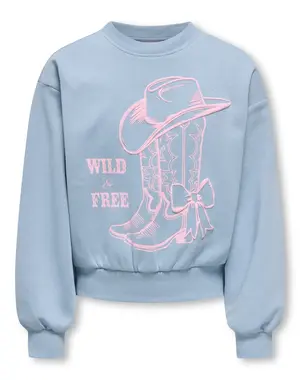 ONLY GIRLS Only - Florine Wild & Free Sweater - Blue/Pink