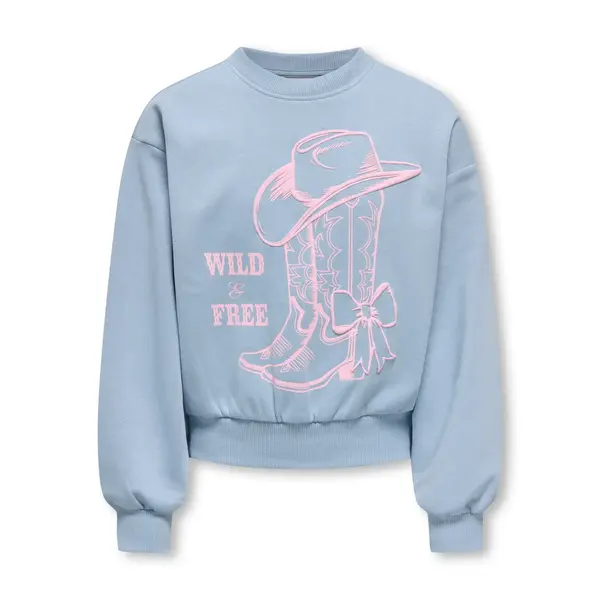 ONLY GIRLS Only - Florine Wild & Free Sweater - Blue/Pink