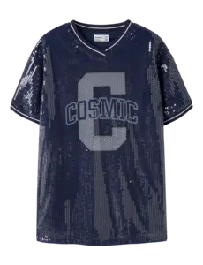 NAME IT Name It - Cosmic Sparkle Tuniek Dress - Deep Blue