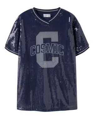 NAME IT Name It - Cosmic Sparkle Tuniek Dress - Deep Blue