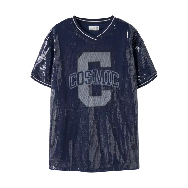 NAME IT Name It - Cosmic Sparkle Tuniek Dress - Deep Blue