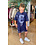 NAME IT Name It - Cosmic Sparkle Tuniek Dress - Deep Blue