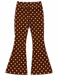  Hearts Flared - Brown/Beige