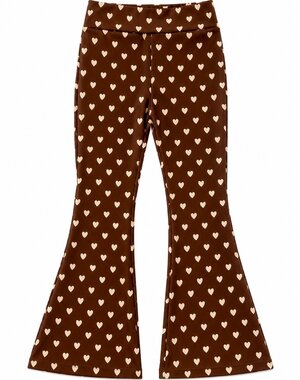  Hearts Flared - Brown/Beige