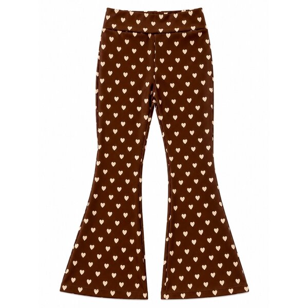 Hearts Flared - Brown/Beige