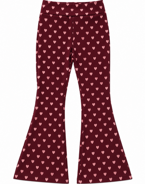 Hearts Flared - Bordeaux/Old Pink