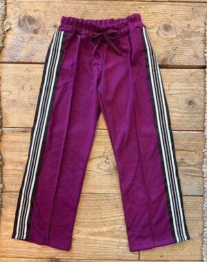  Comfy Striped Bies Pants - Magenta