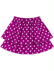  Heart Layer Skirt - Magenta