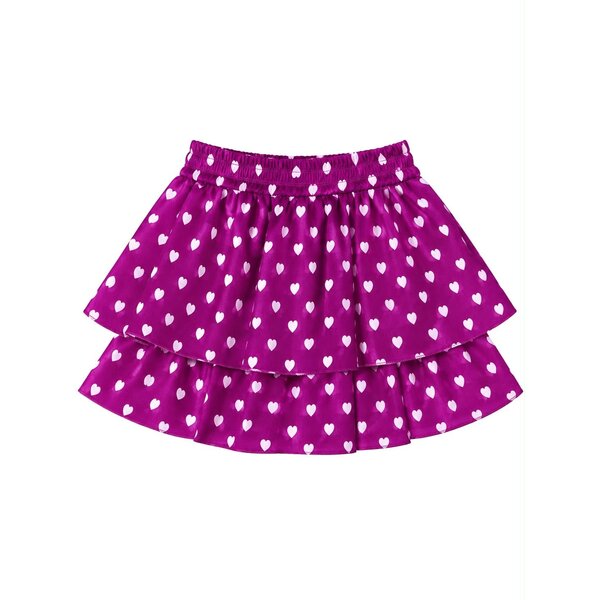 Heart Layer Skirt - Magenta
