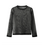 NAME IT Name It - Glitter Mesh Top - Black/Gold
