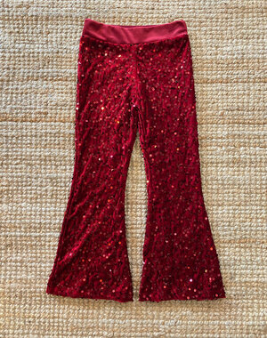  Sequin Sparkle Flared - Bordeaux