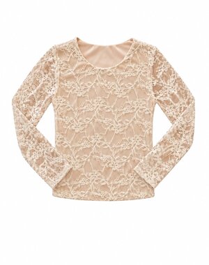  Beautiful Lace Top - Taupe