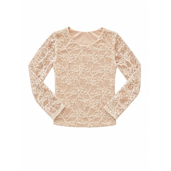 Beautiful Lace Top - Taupe