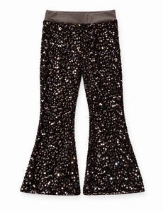 Sequin Sparkle Flared - Brown