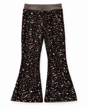  Sequin Sparkle Flared - Brown