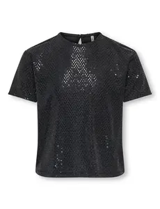ONLY GIRLS Only - Dazzling Sparkle Top - Black/Silver