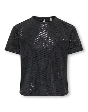 ONLY GIRLS Only - Dazzling Sparkle Top - Black/Silver