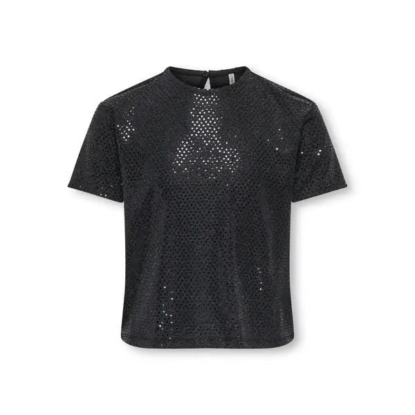 ONLY GIRLS Only - Dazzling Sparkle Top - Black/Silver
