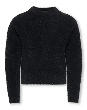 ONLY GIRLS Only - Piumo Fluffy Glitter Sweater - Black