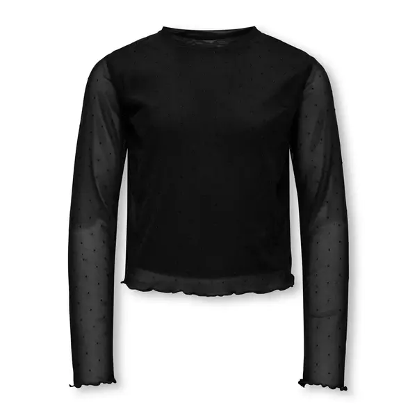 ONLY GIRLS Only - Jada Rhinestone Mesh Top - Black