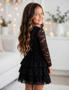  Luna Lace Set with Skort & Top - Black (PRE-ORDER)